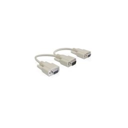 VGA apa > 2 x VGA anya adapter, 20 cm PN: DELOCK-65328