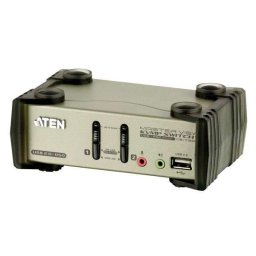 KVM switch 2PC USB + kábelkészlet + audio PN: CS1732B
