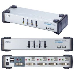 Master View KVM switch USB, DVI + kábelkészlet PN: CS1764