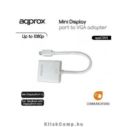 Mini Display Port VGA Adapter miniDP - VGA koverter PN: APPC13V2