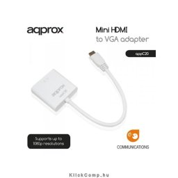 Mini HDMI to VGA adapter APPROX PN: APPC20