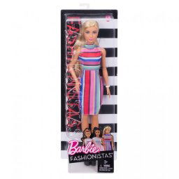 Barbie fashionista barátnők - szőke csíkos ruhában