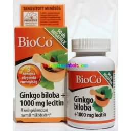 Ginkgo Biloba + 1000 mg Lecitin Megapack 90 db - BioCo
