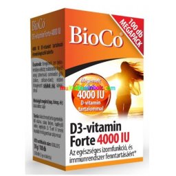 D3-vitamin Forte 4000 IU Megapack 100 db tabletta - BioCo
