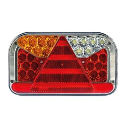 Full LED hátsó lámpa kerekített 5 funkciós Bal