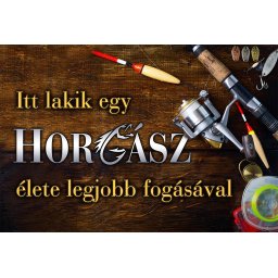 Tréfás Színes lábtörlő / Horgász