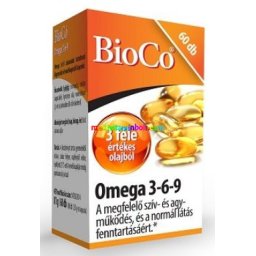 Omega 3-6-9 60 db lágyzselatin kapszula, halolaj - BioCo