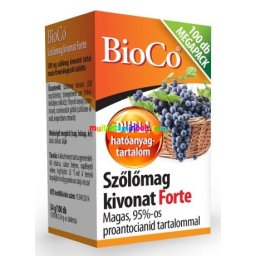 Szőlőmag kivonat Forte 100 db tabletta, 200 mg, Megapack - BioCo