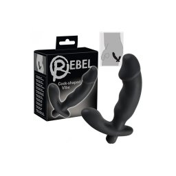 Rebel - Péniszes Prosztata Vibrátor, Fekete