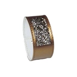 BŐR KARKÖTŐ SZÓRT KRISTÁLLYAL - gold