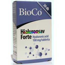 Hialuronsav Forte 30 db tabletta, 100 mg hialuronsav - BioCo