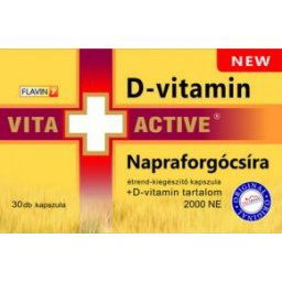 Vita+Active Napraforgócsíra + D-vitamin kapszula - 30 db