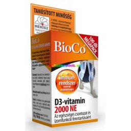D3-vitamin 2000 NE Megapack 100 db tabletta - BioCo