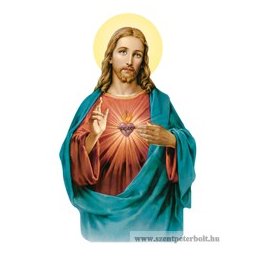 Fa hűtőmágnes (Jézus szíve)