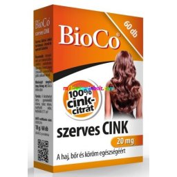 Szerves CINK 60 db tabletta, 20 mg - BioCo