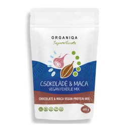 Organiqa Bio Vegán Csokoládé-Maca Fehérje Mix 400 g