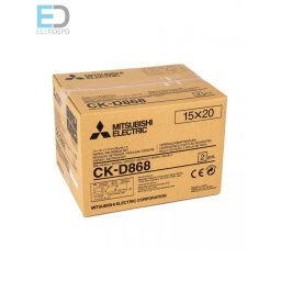 Mitsubishi CK-D868 Media Set 15 x 20cm ( 6" x 8" ) ( 2 x 430 10 x 15cm prints or 2 x 215 15 x 20cm prints ) )