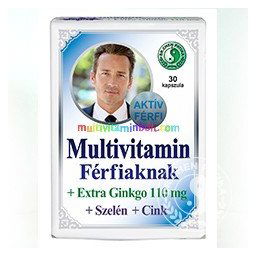 Multivitamin Férfiaknak 30 db kapszula, Ginkgo, Cink, Szelén - Dr. Chen