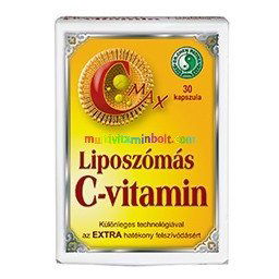 C-MAX Liposzómás C-vitamin 30 db kapszula, csipkebogyóval, acerolával, szőlőmaggal és lecitinnel - Dr. Chen