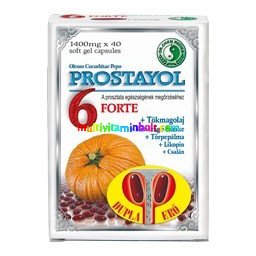 Prostayol 6 Forte 40 db kapszula, tökmagolaj, csalán, kisvirágú füzike, törpepálma - Dr. Chen