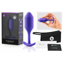 B-vibe Snug Plug 4 - Anál Dildó, Lila