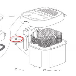 Delonghi FS6067 olajsütő kosár nyéllel