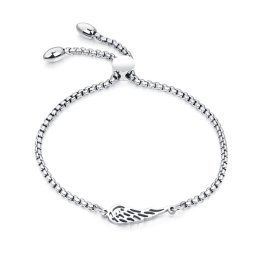 Védelmező angyalszárny nemesacél karkötő