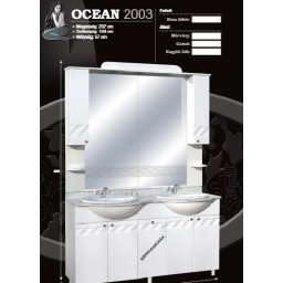 Guido ĂCEĂN 2003 komplett fĂźrdĹszoba bĂştor mĂĄrvĂĄnylappal mosdĂłkagylĂłval