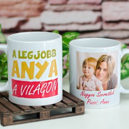 'A legjobb anya' - fényképes bögre