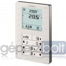 Siemens QMX3.P37 KNX helyiség kezelő hőmérséklet érzékelővel, érintőgombokkal, háttérvilágított LED kijelzővel