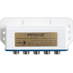 Amiko diseqc 4/1 koax relé+müanyagház