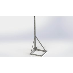 antennatartó állvany lapos tetőre kicsi + 120cm árbóc rúd