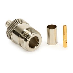 N csatlakozó aljzat Tri-Lan 240/H-155 kábelre crimp 6Ghz-ig