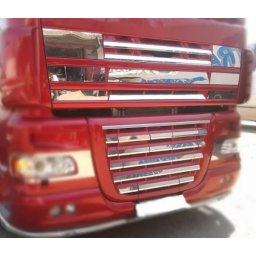 DAF XF 105 inox hűtőrács szett