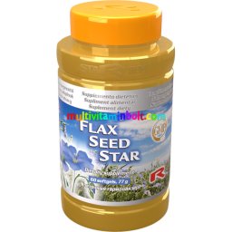 Flax Seed Star 60 db - Omega-3, -6, -9, a szív- és idegrendszer támogatására, lenmaggal - StarLife