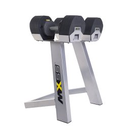 MX-55 állítható kézi súlyzószett állvánnyal 4,5-24,9kg-ig