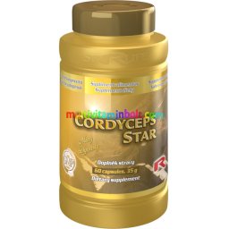 Cordyceps Star 60 db kapszula - Pecsétviaszgomba, hernyógomba, gyömbér - StarLife