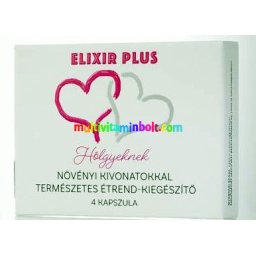 Elixír Plus 4 db kapszula, női, vágyfokozó hatású, 2 alkalomra, Hölgyeknek
