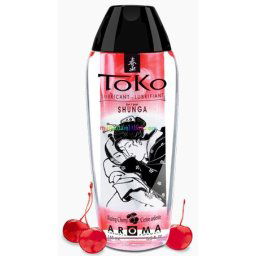 Toko Aroma Blazing Cherry Lubricant 165 ml, cseresznye ízű, ehető, vízbázisú síkosító - Shunga
