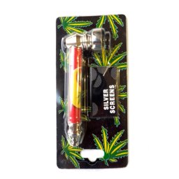 Fém Pipa - 9 cm - Piros
