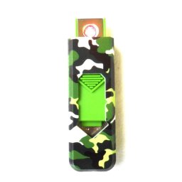 USB öngyújtó - Terepmintás - Zöld