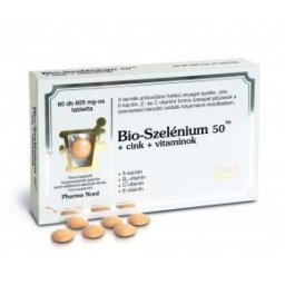 Pharma Nord Bio Szelénium 50 + Cink + vitaminok tabletta - 60db