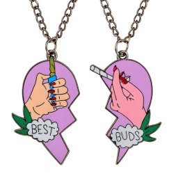 Cigi + öngyújtó páros barátság nyaklánc