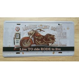 fém kép Route 66 motor