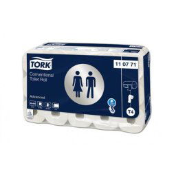 Toalettpapír, T4 rendszer, 2 rétegű, 50 m, TORK, fehér [30 tek]