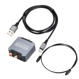 Digitál digitális analóg audio jel átalakitó konverter adapter +3,5 Jack kimenet