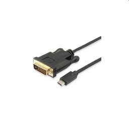 Átalakító USB Type-C -ről DVI-D Dual-Link -re kábel 1,8m apa/apa PN: EQUIP-133468