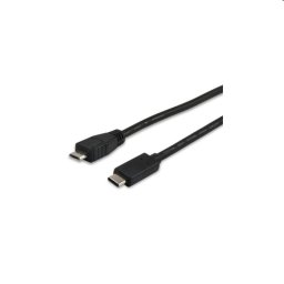 Átalakító USB Type-C -ről USB MicroB 2.0 -ra kábel 1m apa/apa PN: EQUIP-12888407