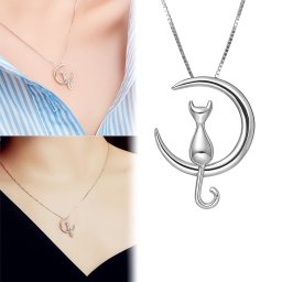 Macska a Holdon nyaklánc