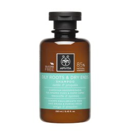 APIVITA Sampon Zsíros hajtő és száraz hajvég 250ml